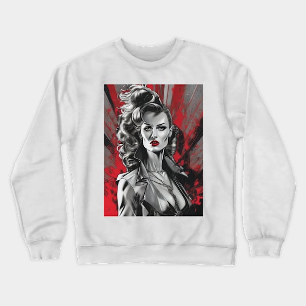 Lady Mob Boss Crewneck Sweatshirt by SarjisHemmo.com